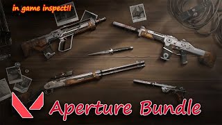 NEW VALORANT BUNDLE  APERTURE BUNDLE in Game  THE MELEE COPY PASTE FROM CS [upl. by Ariaj]