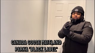 Canada Goose Maitland Hooded Parka Black Label BlackNior  Full Review [upl. by Cirtemed]