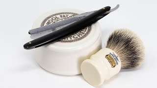 Another Very English Shave  Mitchells Wool Fat  WadeampButcher 78  Simpsons Chubby 2 [upl. by Benildis]