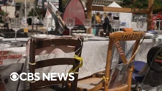 Israeli monument honors hostages as families celebrate Rosh Hashanah [upl. by Aibsel]