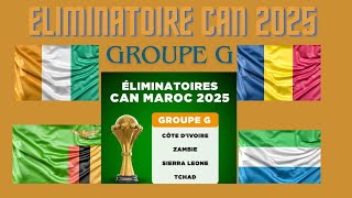 Éliminatoires CAN 2025  GROUPE G  Forces et Faiblesses des équipes [upl. by Annayehc729]