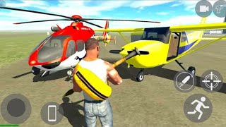 Flying Cessna 172 Airplane and Helicopter in Indian Motorbike Driving Simulator  Android Gameplay [upl. by Giovanni]