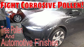 Tree Pollen Can Corrode Automotive Finishes And Clog Ceramic Coatings This Is How To Fight Pollen [upl. by Eidahs]