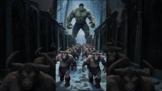 Hulk vsMinotaurs Cyclops BasiliskLeviathansSilver Surferred hulkanimalfightkids ytshorts [upl. by Sherurd40]