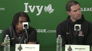 Ivy Madness 2024  Brown Mens Basketball Friday Press Conference [upl. by Ereveneug]