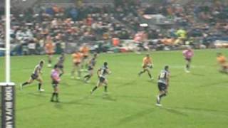 NRL match Wests Tigers vs N Queensland Cowboys [upl. by Tuesday932]