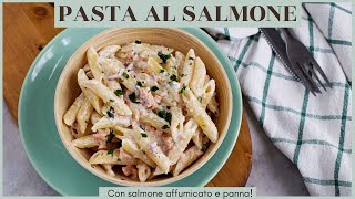 PASTA AL SALMONE AFFUMICATO E PANNA  Ricetta velocissima facile e gustosa [upl. by Rizan]