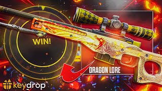 I WON THE MOST ROOTED AND BEAUTIFUL AWP SKIN DRAGON LORE IN CS2 HISTORY  Keydrop Case Opening [upl. by Oelak484]