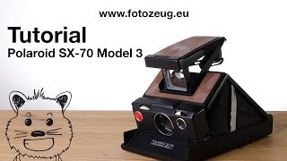 Polaroid SX70 Model 3 III  Tutorial [upl. by Boesch]