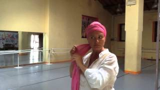 Come fare il turbante tutorial [upl. by Yeknarf]