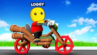 BUILDING WORLDS FASTEST PIPE BIKE INSIDE WOBBLY LIFE [upl. by Olegnalehcim]