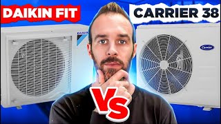 Daikin Fit Enhanced 🆚 Carrier Heat Pump 38MURA  2024 Heat Pump Reviews [upl. by Rattray563]