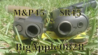 Smith amp Wesson MampP45 vs Ruger SR45 [upl. by Ravens]