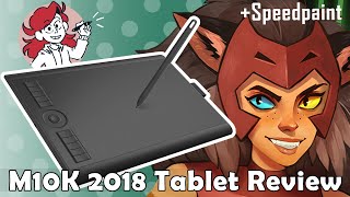 GAOMON M10K2018 Unboxing Tablet Review  Speedpaint [upl. by Shawna90]