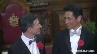 First gay marriage takes place in London [upl. by Lonergan629]