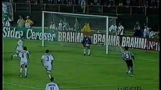 Brasileiro 1995 Finais  Botafogo 2x1 Santos [upl. by Annauqaj]