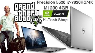 Dell Precision 5520 4k full review on GTA V laptop gta5 grandtheftautov [upl. by Jueta]