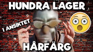 100 Lager Hårfärg i ANSIKTET Ft Partykungen [upl. by Toile755]