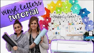 Vinyl Letters Tutorial  Cutting On a Cricut [upl. by Dahcir]