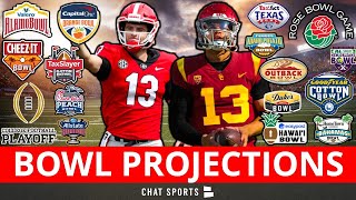 NEW College Football Bowl Projections 2022 CFP Semifinals New Year’s Six Bowl Games amp More [upl. by Mervin]