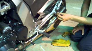 Z1000 Exhaust Modification How To [upl. by Anyrak]