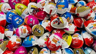 ASMR Crazy Egg Opening  218 kinder satisfying yummykinder kinderjoy kindersurprise chocolate [upl. by Akcinat]