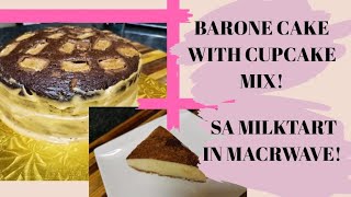 QUICK AND EASY MUFFIN MIX BAR ONE CAKEMILKTART IN THE MICROWAVE [upl. by Lezirg]