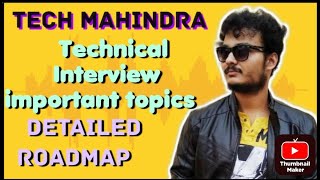 TECH MAHINDRA INTERVIEW Preparation  Tech Mahindra Technical Interview important topics [upl. by Lamrert]