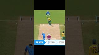 17 runs in 6 balls South Africa ￼Needs against India  Real Cricket 24 [upl. by Lanae]