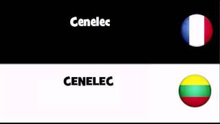 VOCABULAIRE EN 20 LANGUES  Cenelec [upl. by Retsel]