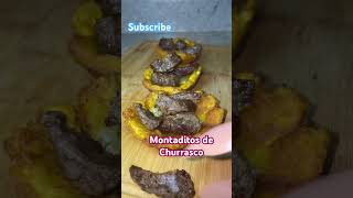 Montaditos de Churrasco una opción deliciosa 🧀🥩youtubeshorts food steak shorts viral [upl. by Tidwell]