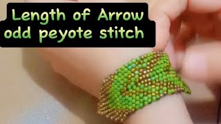 Mastering 💘 the Arrow Peyote Stitch Length for Flawless Pointed Peyote Projects ⭐✨⭐ [upl. by Ahsiugal]