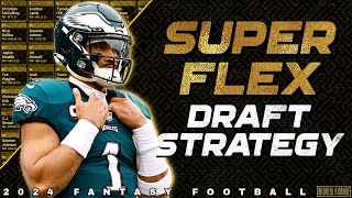 Superflex amp 2QB Draft Strategy  2024 Fantasy Football [upl. by Gustaf]