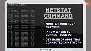 how to use of netstat command  check where to connect your pc in network [upl. by Minor]