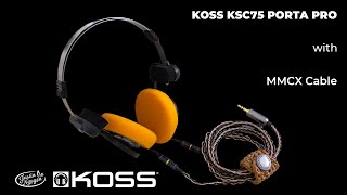 KOSS KSC75 PORTA PRO with MMCX Cable [upl. by Salomone]