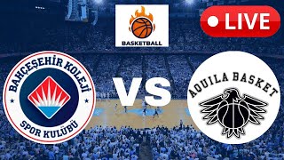 🔴LIVE  Bahcesehir Koleji vs Aquila Basket Trento  EuroCup Basketball League Live Date 20241016 [upl. by Kimberlee]