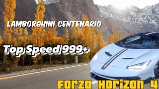 Lamborghini Centenario Top speed 999 😨😨😨 forzahorizon4 lamborghini centenário topspeed viral [upl. by Carilyn]