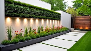 300 NEW Home Garden Wall Design Ideas 2024 Backyard Boundary Fence Designs  Garden Wall Decor Ideas [upl. by Carlee]