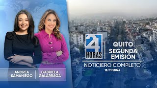 Noticiero de Quito Segunda Emisión 151124 [upl. by Valenza]