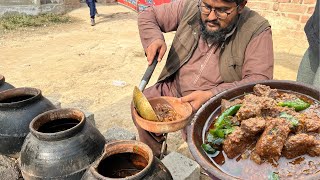 Katwa Gosht amp Halwa  Attock Famous Dish  Village Wedding Program  Pakistani Village Cooking Life [upl. by Grace]