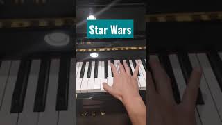 STAR WARS theme PIANO shorts starwars [upl. by Munsey]