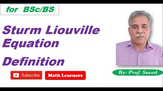 SturmLiouville Equation Definition [upl. by Aniala]