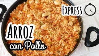 ARROZ CON POLLO EXPRESS  Recetas Fáciles y Rápidas [upl. by Mcdade]