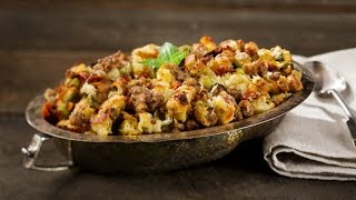 Recipe Traditional Sausage Stuffing [upl. by Liponis]