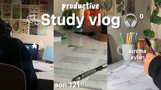 STUDY VLOG📚 yks2024 çalışma günlüğüm geç başlayan günü verimli hale getirmek [upl. by Sherwood]