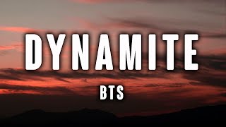 BTS  Dynamite Lyrics [upl. by Orms]