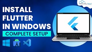 How to Install Flutter in Windows  Flutter Installation Tutorial [upl. by Vallo]