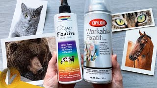 Protect Colored Pencil Drawings  Colored Pencil Fixative Finishes And Sprays [upl. by Sion646]