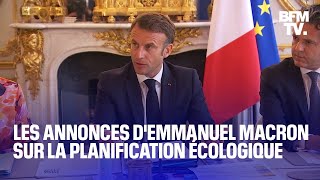 Lintégralité des annonces dEmmanuel Macron sur la planification écologique [upl. by Elspeth86]