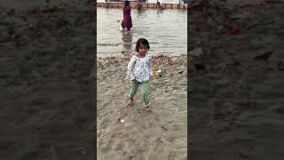 Baby Shrestha entertainment channel Ganga snan prayagrajlike subscribe shortvideos viralvideos [upl. by Illona]